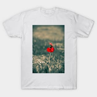 Lonely Red Flower T-Shirt